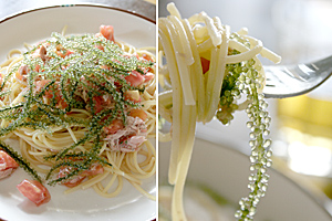 海ぶどうパスタ♪