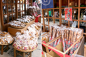 お店に並んでる福福棒 お店に並んでる福福棒